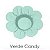 50 Forminhas Para Festa Flor Margarida Verde Candy - Imagem 1