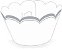 12 SAIA PARA CUPCAKE FRANCESINHA PRATA  12.51  ( NC TOYS CUPCAKE ) - Imagem 1