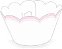 12 SAIA PARA CUPCAKE FRANCESINHA ROSA  12.50   ( NC TOYS CUPCAKE ) - Imagem 1