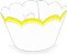 12 SAIA PARA CUPCAKE FRANCESINHA AMARELA  12.43  ( NC TOYS CUPCAKE ) - Imagem 1