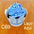 12 SAIA PARA CUPCAKE LAÇO AZUL 43.2 (NC TOYS CUPCAKE) - Imagem 1