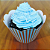 12 SAIA PARA CUPCAKE LISTRAS AZUL/MARROM 12.29 (NC TOYS CUPCAKE) - Imagem 1