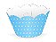 12 SAIA PARA CUPCAKE POÁ AZUL CLARO/BRANCO  12.18  ( NC TOYS CUPCAKE ) - Imagem 1