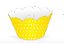 12 SAIA PARA CUPCAKE POÁ AMARELO/BRANCO  12.15  ( NC TOYS CUPCAKE ) - Imagem 1