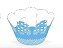 12 SAIA PARA MINI CUPCAKE LAÇO AZUL  20.25   ( NC TOYS MINI CUPCAKE ) - Imagem 1
