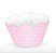 12 SAIA PARA MINI CUPCAKE POÁ ROSA /BRANCO  20.12  ( NC TOYS MINI CUPCAKE ) - Imagem 1