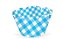 12 SAIA PARA CUPCAKE XADREZ AZUL/BRANCO (LADO 1,2)   28.2  ( NC TOYS CUPCAKE ) - Imagem 1