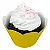 12 SAIA PARA CUPCAKE AMARELO 12.3 (NC TOYS CUPCAKE) - Imagem 2
