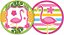 16 Adesivo Etiqueta Para Festa Flamingo 5Cm 67.5( Nc Toys Etiqueta) - Imagem 1