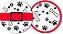 16 Adesivo Etiqueta Para Festa Pets 5Cm 71.5 ( Nc Toys Etiqueta) - Imagem 1