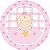 16 Adesivo Etiqueta Para Festa Baby Menina 5Cm 25.6 ( Nc Toys Etiqueta) - Imagem 1