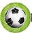 16 Adesivo Etiqueta Para Festa Futebol Bola 5Cm  116.2 ( Nc Toys Etiqueta) - Imagem 1