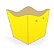 10 Cachepo Festa  Amarelo 9X9X7Cm Vazo Decoração 2.3  ( Nc Toys Cachepo ) - Imagem 1