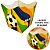 10 Cachepo Festa Futebol Brasil 9X9X7 cm Vaso Decoração 66.1 (Nc Toys Cachepo) - Imagem 1