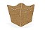 10 Cachepo Festa  Kraft  9X9X7Cm Vazo Decoração 2.72  ( Nc Toys Cachepo ) - Imagem 1