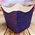 10 Cachepo Festa Imitação Glitter Roxo 9X9X7 cm Vaso Decoração 2.69 (Nc Toys Cachepo) - Imagem 2