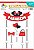 Topo De Bolo Parabéns Laço Vermelho   96.14   (Nc Toys) - Imagem 1