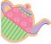 8 Convites Bule Verde/Rosa  14.32 (Nc Toys Convites) - Imagem 1