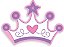8 Convites Coroa Princess 14.35 (Nc Toys Convites) - Imagem 1