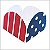 50 FORMINHAS TEMA CAPITÃO AMERICA PARA DOCES 4 PÉTALAS 3,3X3,3X2,2  10.50 (NC TOYS SIMPLES) - Imagem 1