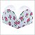 50 FORMINHAS TEMA FLORAL 11 PARA DOCES 4 PÉTALAS 3,3X3,3X2,2  48.1 (NC TOYS SIMPLES) - Imagem 1