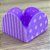 50 Forminhas Listras Poá Lilás/Rosa Para Doces 4 Pétalas 3,3X3,3X2,2 10.45 (Nc Toys Simples) - Imagem 1
