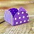 50 Forminhas Listras Poá Lilás/Branco Para Doces 4 Pétalas 3,3X3,3X2,2 10.44 (Nc Toys Simples) - Imagem 1