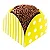 50 Forminhas Listras Poá Amarelo/Branco Para Doces 4 Pétalas 3,3X3,3X2,2 10.30 (Nc Toys Simples) - Imagem 1