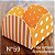 50 Forminhas Listras Poá Laranja/Branco Para Doces 4 Pétalas 3,3X3,3X2,2  10.46 (Nc Toys Simples) - Imagem 1