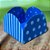 50 Forminhas Listras Poá Azul/Azul Claro Para Doces 4 Pétalas 3,3X3,3X2,2 10.36 (Nc Toys Simples) - Imagem 1