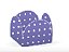 50 Forminhas Poá Roxo/Branco Para Doces 4 Pétalas 3,3X3,3X2,2  10.26 (Nc Toys Simples) - Imagem 1