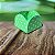 50 Forminhas Poá Verde Limão/Branco Para Doces 4 Pétalas 3,3X3,3X2,2  10.20  (Nc Toys Simples) - Imagem 1