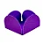 50 Forminhas Roxo Para Doces 4 Pétalas 3,3X3,3X2,2 10.12 (Nc Toys Simples) - Imagem 2