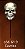 10 Palito Decorativo Halloween Caveira  61.9   ( Nc Toys ) - Imagem 1