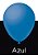 25 Balão Azul Neon Redondo N°9 Pic Pic - Imagem 1