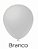 50 Balão Branco Liso Festa N°7 Pera Pic Pic - Imagem 1