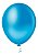 50 Balão Azul Regata Liso Festa N°7 Pera Pic Pic - Imagem 1