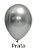 25 Balão Prata Platinado Redondo N°9 Pic Pic - Imagem 1