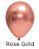 25 Balão Rosê Gold Platino Redondo N°5 Pic Pic - Imagem 1