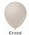 50 Balão Cristal Trasparente Liso Redondo N°8  Pic Pic - Imagem 1