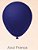 50 Balão Azul França Liso Redondo Nº8 (Festball) - Imagem 1