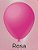 50 Balão Rosa Liso Redondo Nº8 (Festball) - Imagem 1