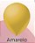 50 Balão Amarelo Liso Redondo Nº7  (IBB) - Imagem 1