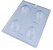 Forma Bwb Ovo De Páscoa Liso 50 G 3 Partes C/ Silicone Cod-10467  (Bwb Especial) NOVA 10467  (BWB PASCOA) - Imagem 2