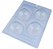 Forma Bwb Meia Esfera Com Base 60 Mm 3 Partes C/ Silicone 75G Cod-10136 (Bwb Especial) - Imagem 2