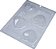 Trufa Coração Lapidado Forma Bwb Com Silicone 65G 3 Partes Cod-9836 (Bwb Especial) - Imagem 2
