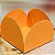 50 Forminhas Laranja Para Doces 4 Pétalas Mini 3X3X2 cm 70.13 (Nc Toys) - Imagem 1