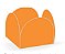 50 Forminhas Laranja Para Doces 4 Pétalas Mini 3X3X2 Cm 70.13 (Nc Toys) - Imagem 1