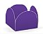 50 Forminhas Roxo Para Doces 4 Pétalas Mini 3X3X2 Cm 70.12 (Nc Toys) - Imagem 1