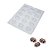 Forma Bwb Simples Bombom Oval Liso Eliptico 11G Cód. BWB325 ( BWB SIMPLES ) - Imagem 1